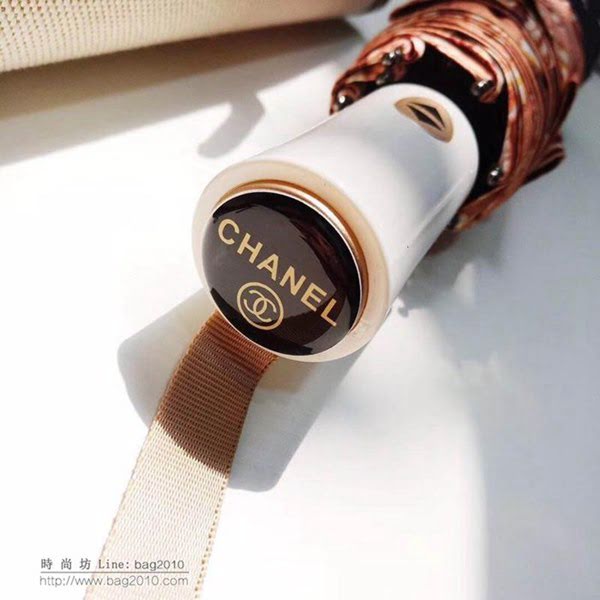 CHANEL香奈兒傘 維納斯的愛鳥 貓頭鷹圖案 全自動折疊晴雨傘   zm1019
